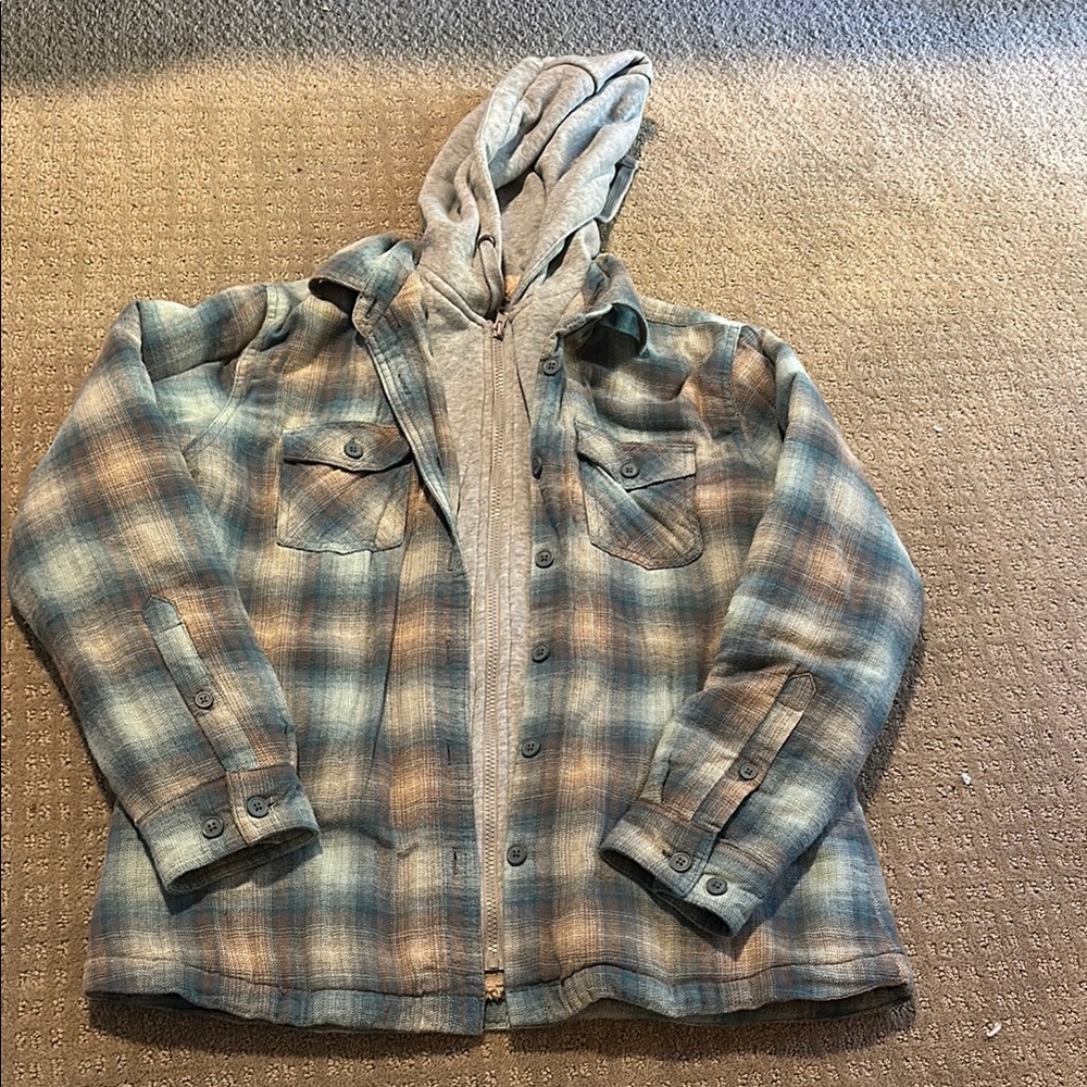 Plaid Hooded Jacket